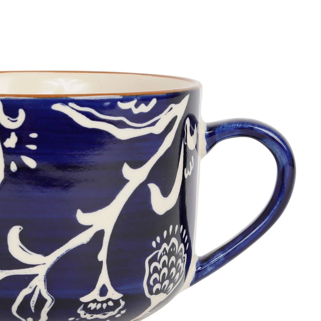 SEMA DESIGN Lot De 2 Tasses En Grès Indigo Et Blanc - Eterra 3 SEMA DESIGN Lot De 2 Tasses En Grès Indigo Et Blanc - Eterra – Image 2