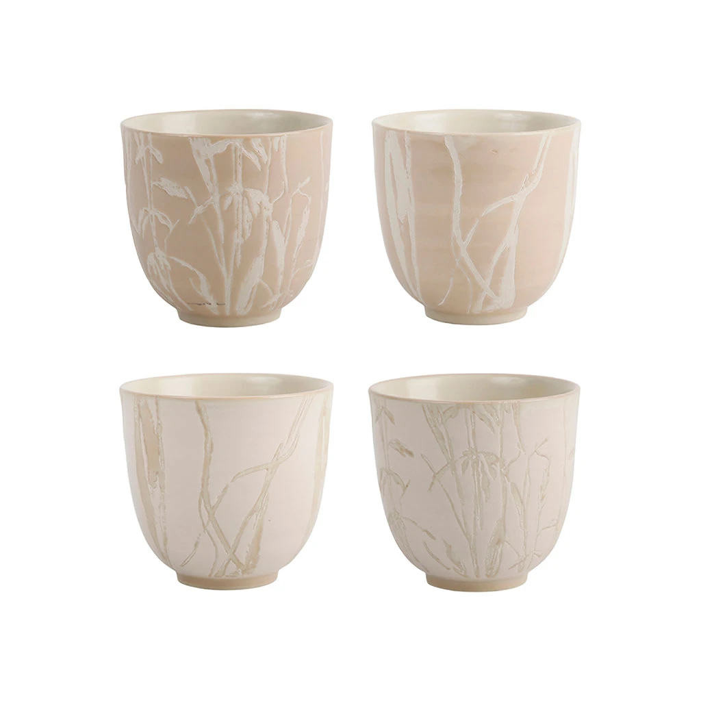 SEMA DESIGN Lot De 4 Gobelets En Grès Nude Mat - Terre Boheme 3 SEMA DESIGN Lot De 4 Gobelets En Grès Nude Mat - Terre Boheme