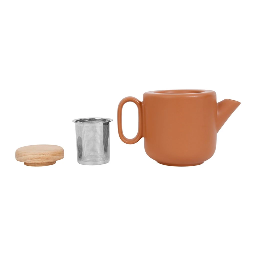 SEMA DESIGN Théière En Grès Terracotta Mat Avec Filtre - Baltika 5 SEMA DESIGN Théière En Grès Terracotta Mat Avec Filtre - Baltika – Image 3