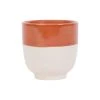 SEMA DESIGN Gobelet En Grès Terracotta Et Blanc - Crakel 2 SEMA DESIGN Gobelet En Grès Terracotta Et Blanc - Crakel -Côté Table Store 75733 DEB WEB