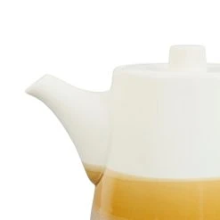 SEMA DESIGN Theiere En Porcelaine Nude Et Blanc - Earth Notes 10 SEMA DESIGN Theiere En Porcelaine Nude Et Blanc - Earth Notes -Côté Table Store 75765 DET03 WEB