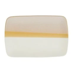 SEMA DESIGN Plat En Porcelaine Nude Et Blanc - Earth Notes