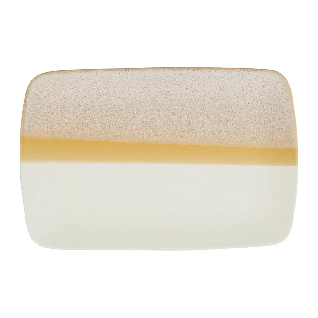 SEMA DESIGN Plat En Porcelaine Nude Et Blanc - Earth Notes 3 SEMA DESIGN Plat En Porcelaine Nude Et Blanc - Earth Notes