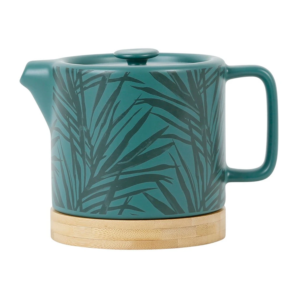 SEMA DESIGN Theiere En Grès émeraude Avec Avec Filtre - Tropic'art 3 SEMA DESIGN Theiere En Grès émeraude Avec Avec Filtre - Tropic'art