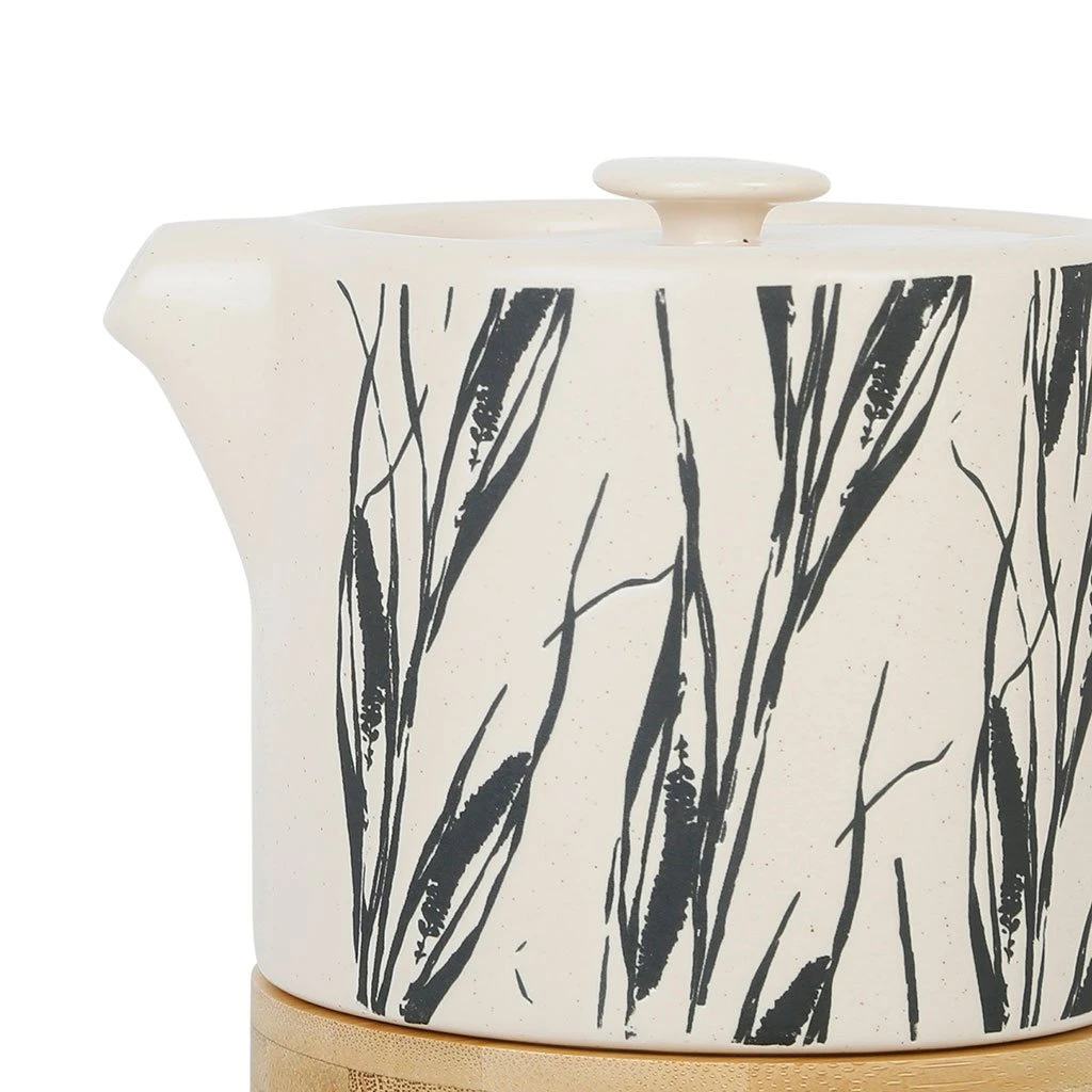 SEMA DESIGN Theiere En Grès Noir Et Crème Mat Avec Filtre - Terre Boheme 4 SEMA DESIGN Theiere En Grès Noir Et Crème Mat Avec Filtre - Terre Boheme – Image 2