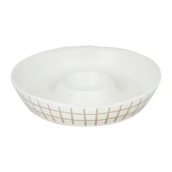 SEMA DESIGN Plat En Grès Blanc - Courba 7 SEMA DESIGN Plat En Grès Blanc - Courba -Côté Table Store 76106 DET02 WEB