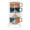 SEMA DESIGN Tasse à Thé Avec Support En Grès Indigo, Blanc Et Terracotta -courba 1 SEMA DESIGN Tasse à Thé Avec Support En Grès Indigo, Blanc Et Terracotta -courba -Côté Table Store 76109 DEB WEB