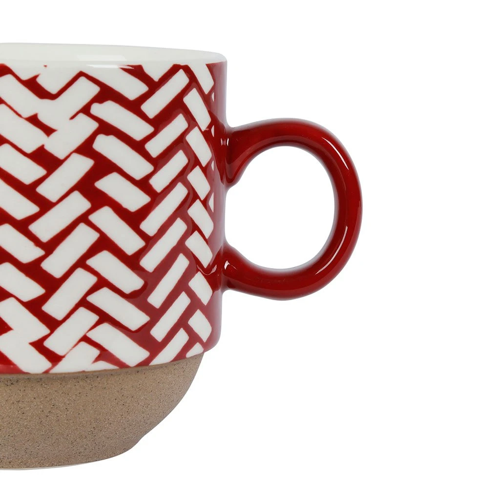 SEMA DESIGN Lot De 2 Tasses à The En Grès Grenat - Indired 5 SEMA DESIGN Lot De 2 Tasses à The En Grès Grenat - Indired – Image 3