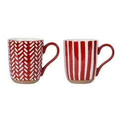 SEMA DESIGN Lot De 2 Mugs En Grès Grenat - Indired