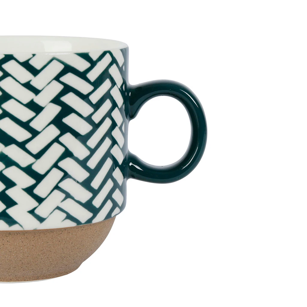 SEMA DESIGN Lot De 2 Tasses à The En Grès émeraude - Indired 4 SEMA DESIGN Lot De 2 Tasses à The En Grès émeraude - Indired – Image 2