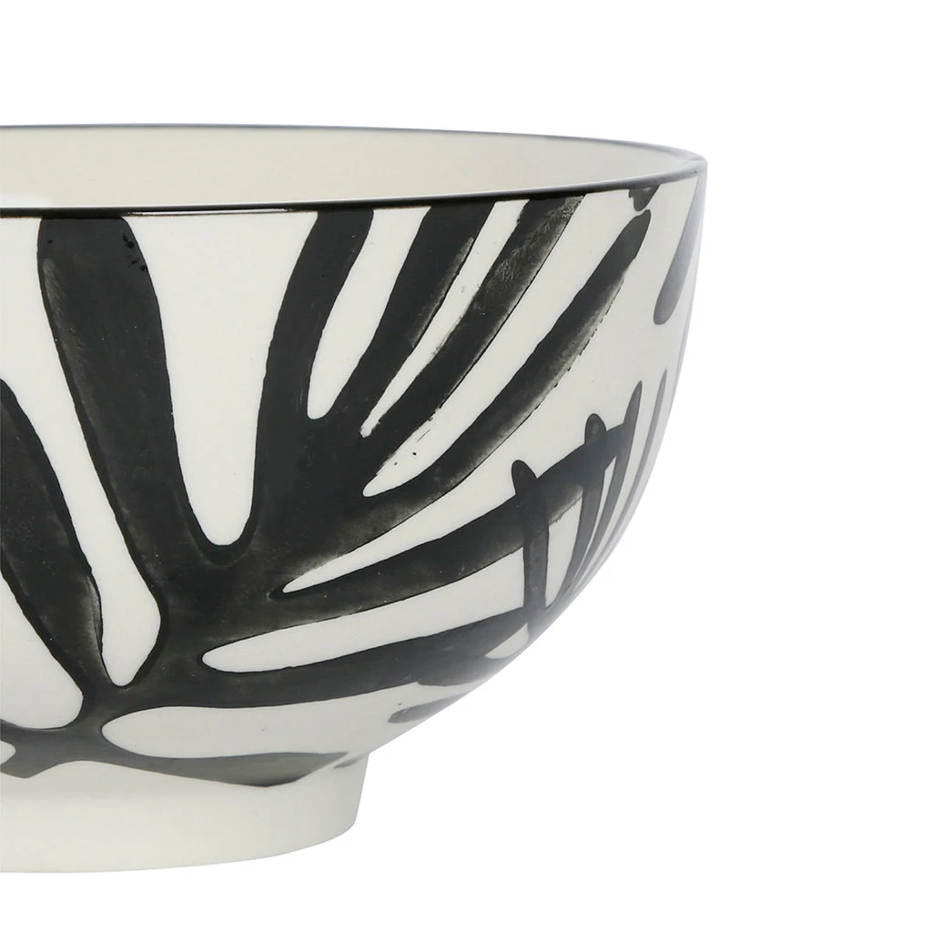 SEMA DESIGN Lot De 2 Bols En Grès Blanc Et Noir 65cl - Arty Folk 4 SEMA DESIGN Lot De 2 Bols En Grès Blanc Et Noir 65cl - Arty Folk – Image 2