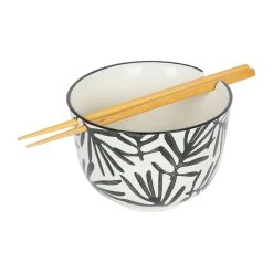 SEMA DESIGN Bols Baguettes (x2) Arty Folk Blanc Et Noir En Gres Et Bambou 7 SEMA DESIGN Bols Baguettes (x2) Arty Folk Blanc Et Noir En Gres Et Bambou -Côté Table Store 76446 DET02 WEB