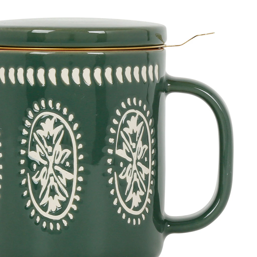 SEMA DESIGN Tisaniere En Grès Avec Filtre Vert - Romance Vegetal 4 SEMA DESIGN Tisaniere En Grès Avec Filtre Vert - Romance Vegetal – Image 2