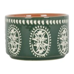 SEMA DESIGN Lot De 3 Coupelles En Grès Et Plateau Terracotta, Vert Et Blanc - Romance Vegetal 12 SEMA DESIGN Lot De 3 Coupelles En Grès Et Plateau Terracotta, Vert Et Blanc - Romance Vegetal -Côté Table Store 76600 DET03 WEB