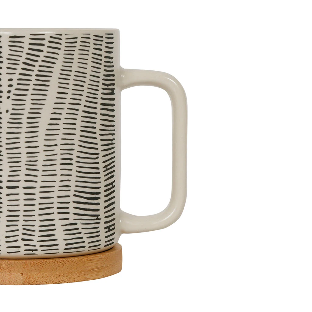 SEMA DESIGN Tisaniere En Grès Avec Filtre Crème Et Noir Mat - Ligne 5 SEMA DESIGN Tisaniere En Grès Avec Filtre Crème Et Noir Mat - Ligne – Image 3