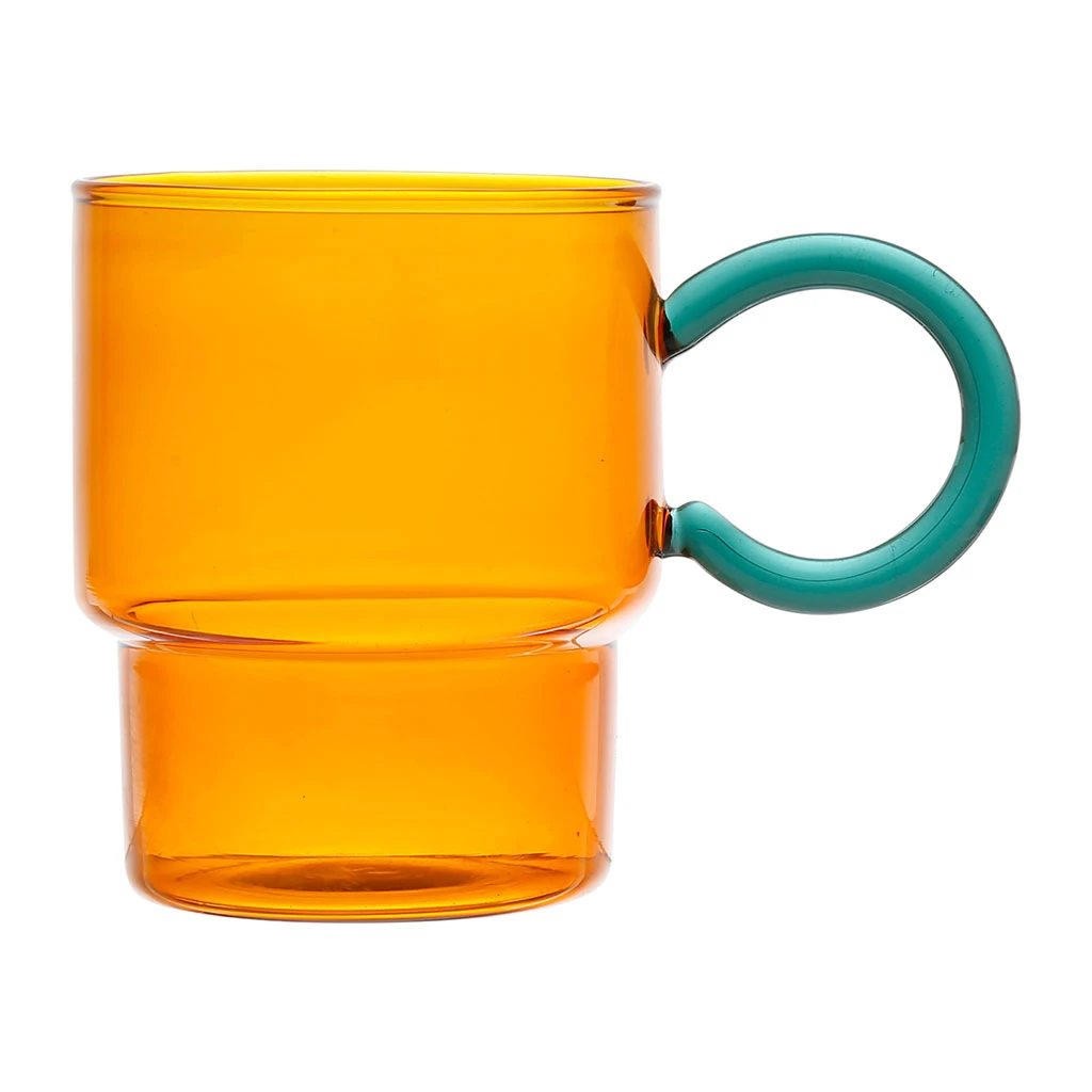 SEMA DESIGN Tasse à Thé En Verre Ambre Et émeraude 33cl - Belle Vie 3 SEMA DESIGN Tasse à Thé En Verre Ambre Et émeraude 33cl - Belle Vie