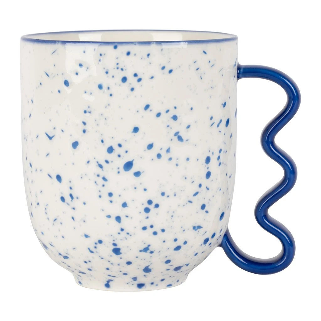 SEMA DESIGN Mug Bleu 37.5cl En Porcelaine - Funny 3 SEMA DESIGN Mug Bleu 37.5cl En Porcelaine - Funny
