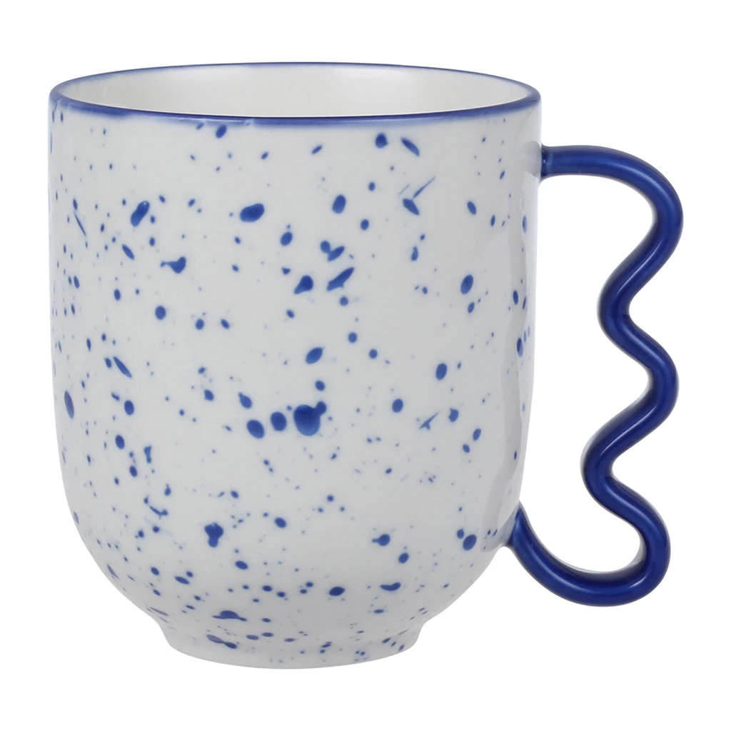 SEMA DESIGN Mug Bleu 37.5cl En Porcelaine - Funny 4 SEMA DESIGN Mug Bleu 37.5cl En Porcelaine - Funny – Image 2