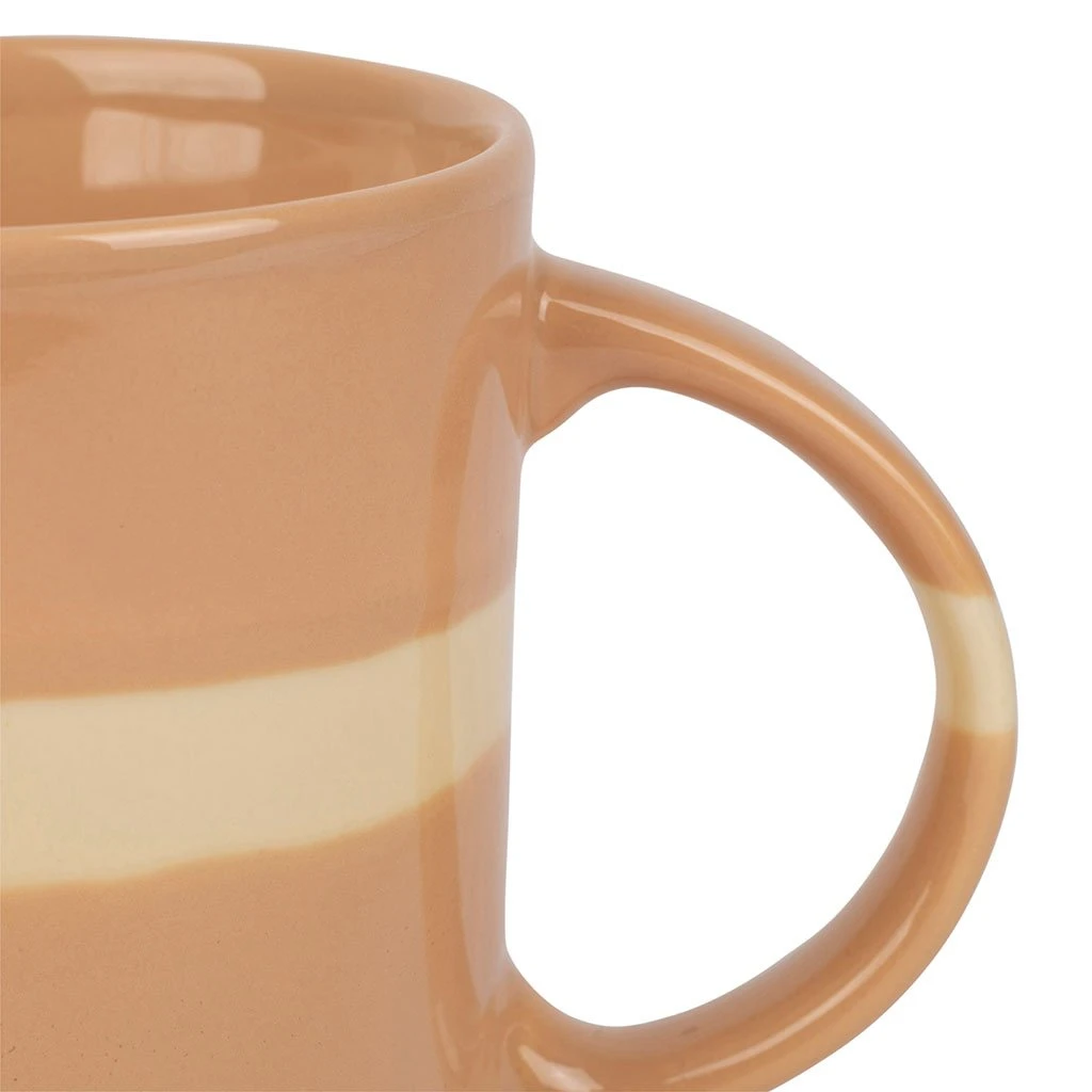 SEMA DESIGN Mugs X3 Terracotta, émeraude Et Corail 37.5cl En Porcelaine - Sweet Leaves 4 SEMA DESIGN Mugs X3 Terracotta, émeraude Et Corail 37.5cl En Porcelaine - Sweet Leaves – Image 2