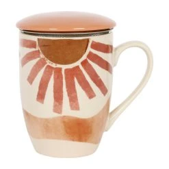 SEMA DESIGN Tisanière Avec Filtre Terracotta 37.5cl En Porcelaine - Sweet Leaves