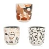SEMA DESIGN Gobelets X3 Visage Beige Et Brun 10cl En Grès - Terre Brulée 1 SEMA DESIGN Gobelets X3 Visage Beige Et Brun 10cl En Grès - Terre Brulée -Côté Table Store 76977 DEB WEB
