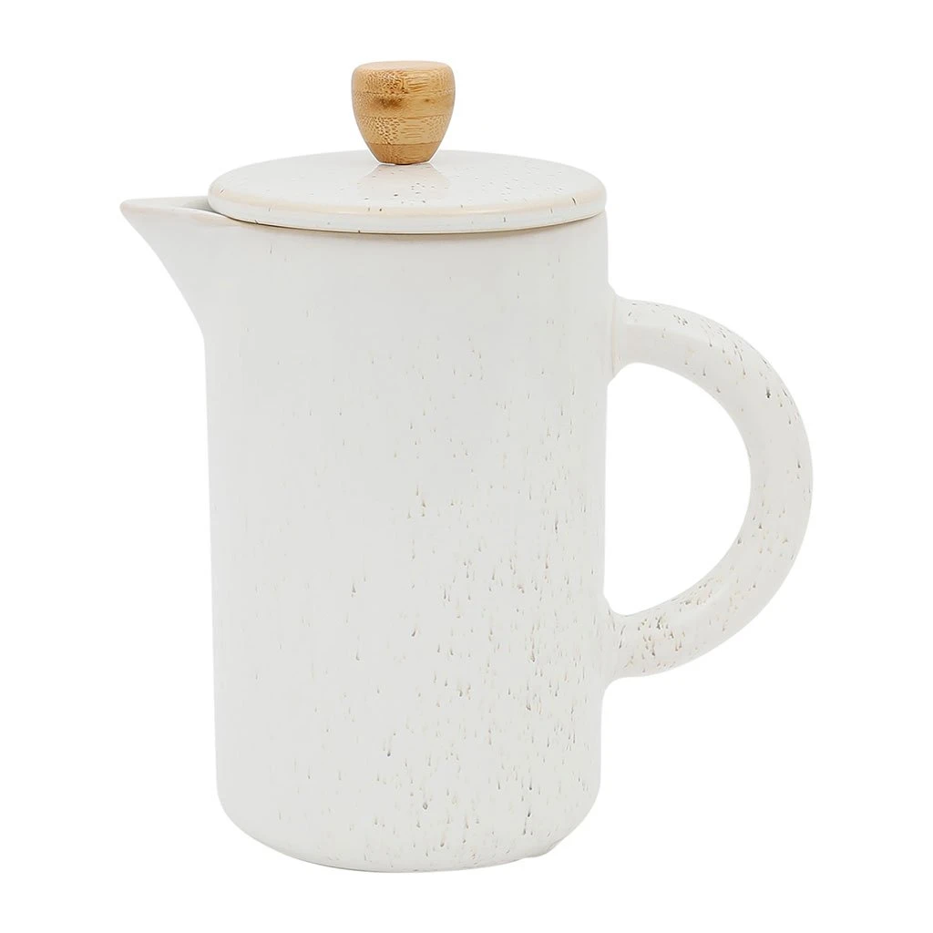 SEMA DESIGN Cafetière à Piston Blanc Moucheté 1.1l En Grès - Nordika 3 SEMA DESIGN Cafetière à Piston Blanc Moucheté 1.1l En Grès - Nordika