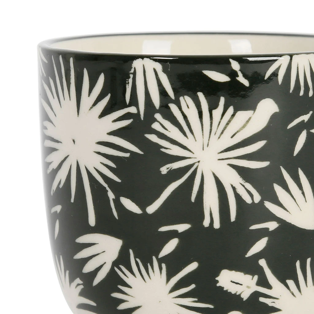 SEMA DESIGN Gobelets X4 Palmier Vert Foncé 17.5cl En Grès - Palmea 4 SEMA DESIGN Gobelets X4 Palmier Vert Foncé 17.5cl En Grès - Palmea – Image 2