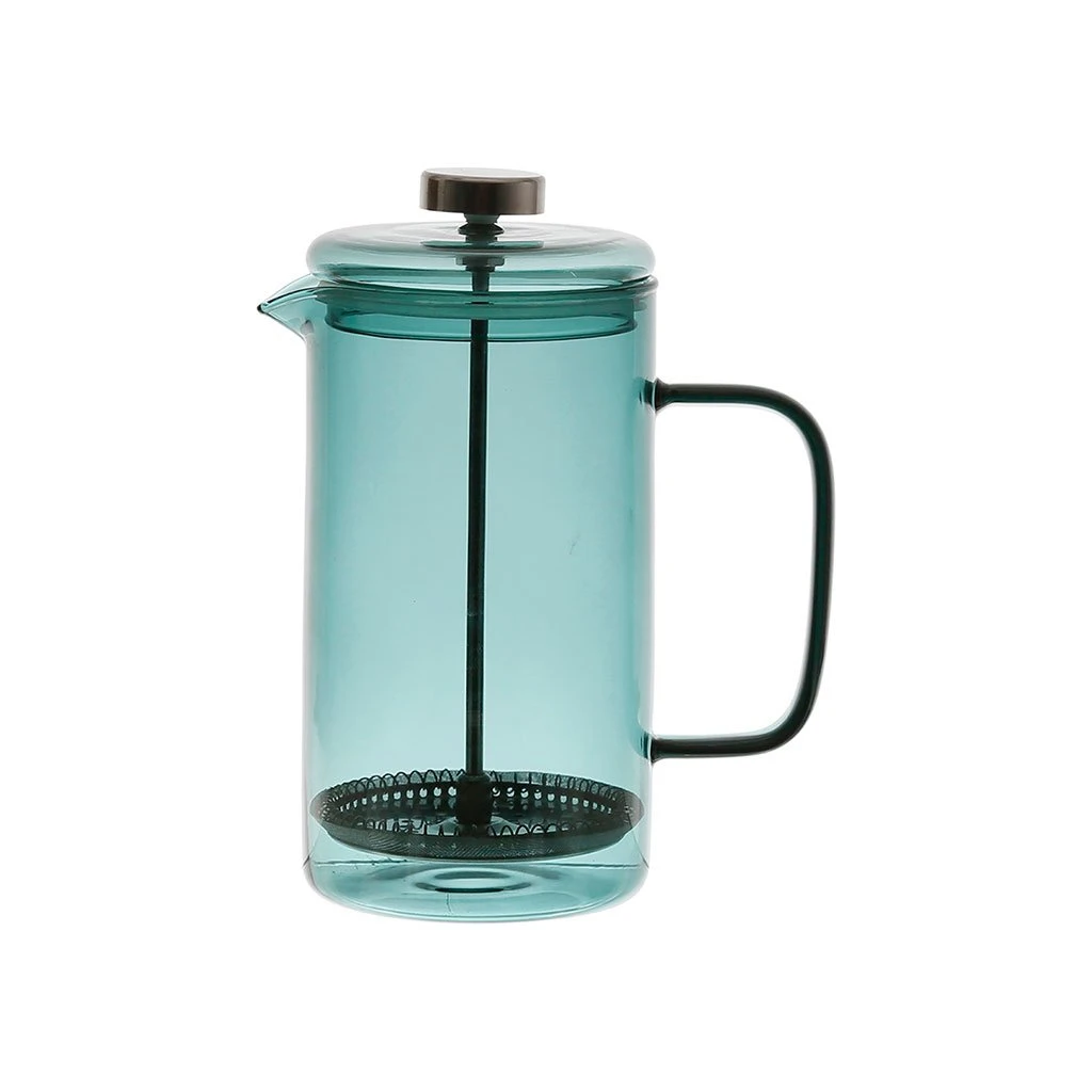 SEMA DESIGN Cafetière à Piston Café Vert 75cl En Verre 3 SEMA DESIGN Cafetière à Piston Café Vert 75cl En Verre