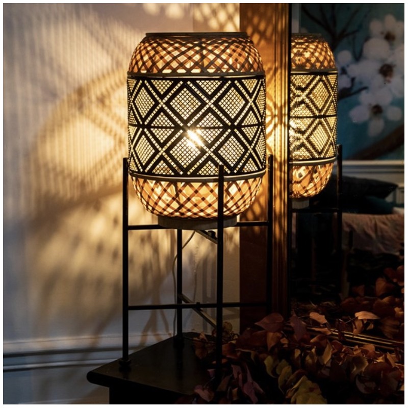 Devant -Côté Table Store lampe losange lanterne sema design